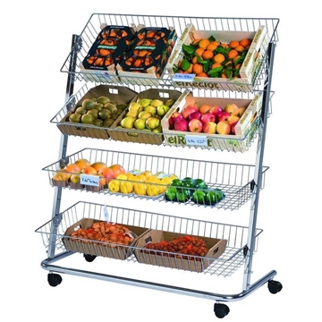 Imagine STAND MET 4 RAFTURI 100X40 H100 CU ROTI CROMAT