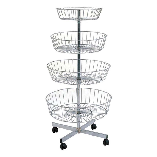 Imagine STAND ROTUND CU 4 COSURI CROMAT