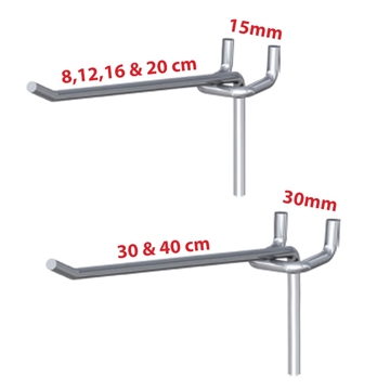 Imagine CARLIG SIMPLU F3.5 PENTRU PANOU SPATE PERFORAT