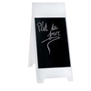 Imagine A-BOARD DUBLU CU RAMA ALBA PVC PEOPLE STOPPER 55X100 CM