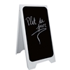 Imagine A-BOARD DUBLU CU RAMA ALBA PVC PEOPLE STOPPER 55X100 CM