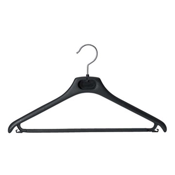 Imagine UMERAS PLASTIC NEGRU CU BARA SI AGATATORI NEGRU SET 100 BUC