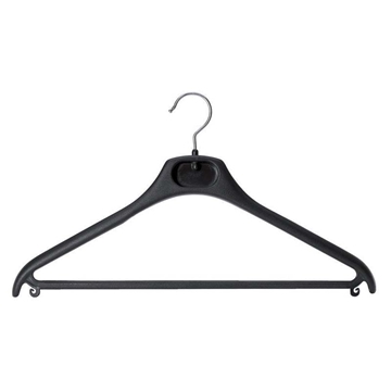 Imagine UMERAS PLASTIC NEGRU CU BARA SI AGATATORI NEGRU SET 50 BUC