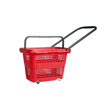 Imagine COS PLASTIC ROLLER CU 2 ROTI 32 LT ROSU