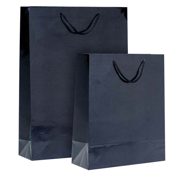 Imagine PUNGA HARTIE PLASTIFIATA MAT NEGRU-CORDON 12BUC
