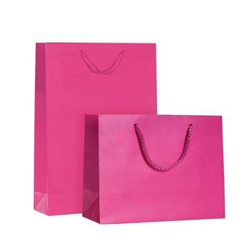 Imagine PUNGA HARTIE PLASTIFIATA MAT FUCSIA-CORDON 12BUC