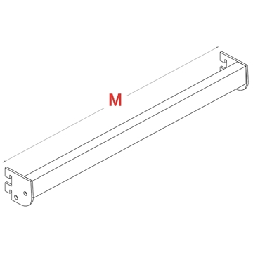 Imagine BARA RECTANGULARA 30X15 PAS 25MM RAL9001