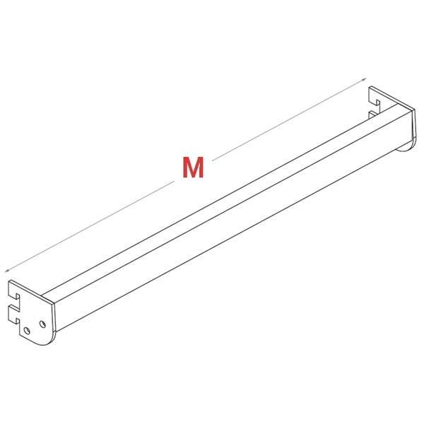 Imagine BARA RECTANGULARA 30X15 PAS 25MM RAL9001