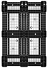Imagine PALET PLASTIC D1 PE ECO 1200X800X150MM NEGRU