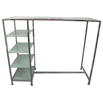 Imagine STAND 64X170X140CM CROM CU POLITE STICLA