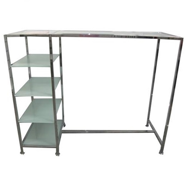 Imagine STAND 64X170X140CM CROM CU POLITE STICLA