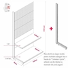 Imagine RAFT DE PERETE CU PANOU PERFORAT H211,5 L100