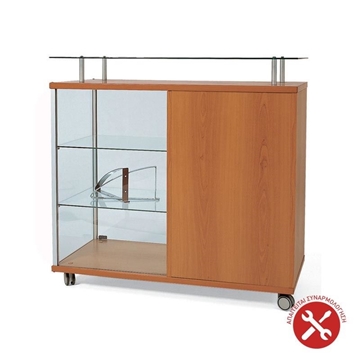 Imagine VITRINA STICLA/PAL 100X98X45CM