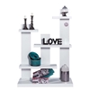Imagine STAND 5 NIVELURI LEMN ALB