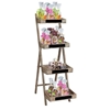 Imagine STAND SCARA 4 NIVELURI LEMN CUL.NATUR INVECHIT