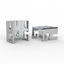 Imagine SET FIXARE PANOU PLASA LA PERETE/TAVAN BRONZ