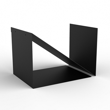 Imagine DISPLAY CU 2 COMPARTIMENTE NEGRU MAT