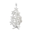 Imagine DECO MIC POM CRACIUN 50X29X18 ARGINTIU