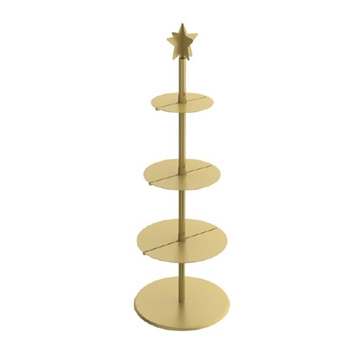 Imagine DISPLAY ROTUND POM CRACIUN 4NIV 177X54X54 AURIU