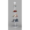 Imagine DISPLAY ROTUND POM CRACIUN 4NIV 177X54X54 ARGINTIU