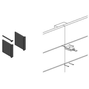 Imagine CUIE FIXARE PANOU THIN LINE SET 200 BUC