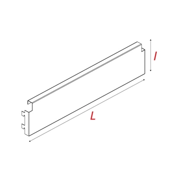 Imagine PLINTA RAFT 700X115 MM RAL9001