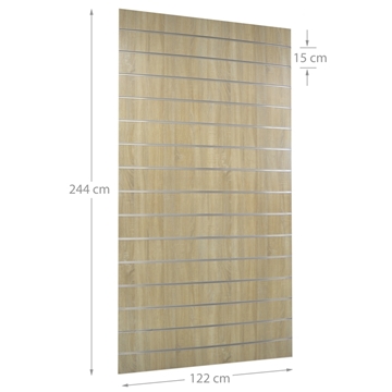 Imagine PANOU SLAT STEJAR L122XH244CM 18MM CU 15 PROFI ALUM.