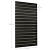 Imagine PANOU SLAT NEGRU L122XH244CM 18MM CU 15 PROFI ALUM.