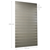 Imagine PANOU SLAT GRI ALUM L122XH244CM 18MM CU 15 PROFI ALUM