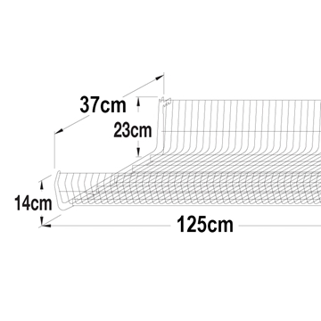 Imagine RAFT SARMA 1250X370X235MM RAL9001