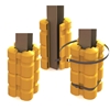 Imagine PROTECTIE SET 4 COLTURI H1100MM PT COL 200X200 GALBEN