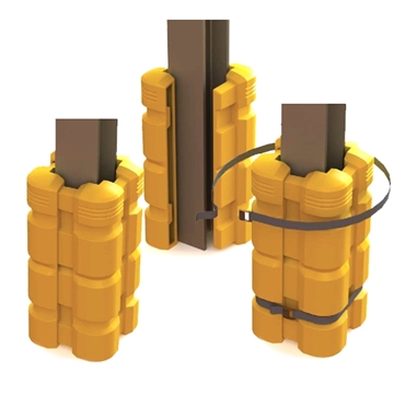 Imagine PROTECTIE SET 4 COLTURI H1100MM PT COL 200X200 GALBEN