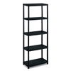 Imagine RAFT 5 POLITE PLAST NEGRU 630X300X1650
