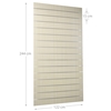 Imagine PANOU SLAT CREM L122XH244CM 18MM CU 15 PROFI ALUM.