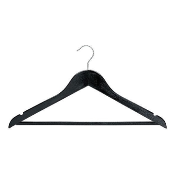 Imagine UMERAS LEMN NEGRU CU BARA 44CM 6BUC