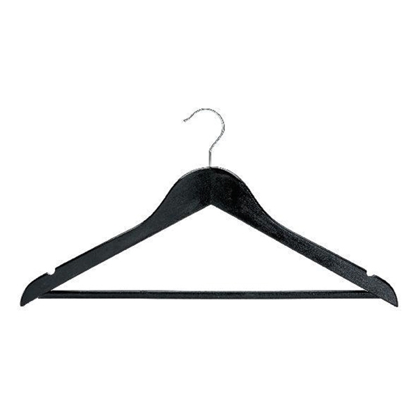 Imagine UMERAS LEMN NEGRU CU BARA 44CM 6BUC
