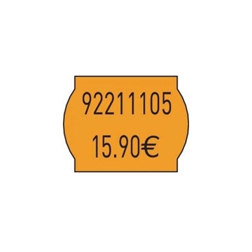 Imagine ETICHETE AUTOC. 2-RAND 26X16MM (7500 BUC) ORANGE