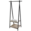 Imagine STAND METAL NEGRU/2 POLITE LEMN 78X44XH150CM