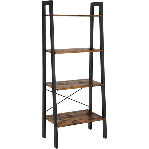 Imagine STAND METAL NEGRU/4 POLITE LEMN 56X34XH137.5CM