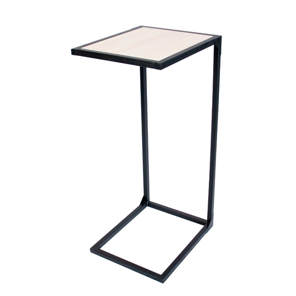 Imagine PUPITRU METALIC NEGRU CU BLAT ARTAR H1270X500X600
