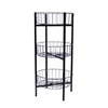 Imagine COS ROTUND DEMONTABIL PE 3 NIV NEGRU H1100MM DIAM 500MM