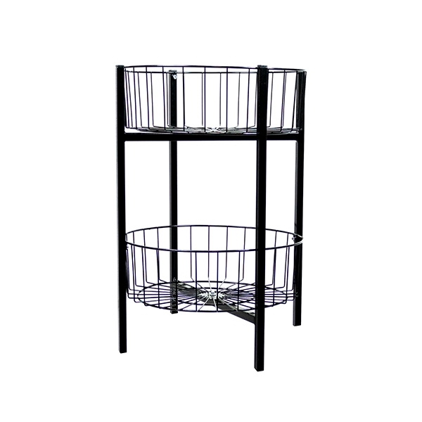 Imagine COS ROTUND DEMONTABIL PE 2 NIV NEGRU H850MM DIAM 500MM